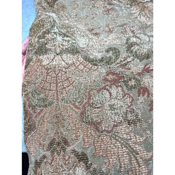 Chenille Tapestry Fabric 30" x 52" Floral Pattern - Picture 3 of 6